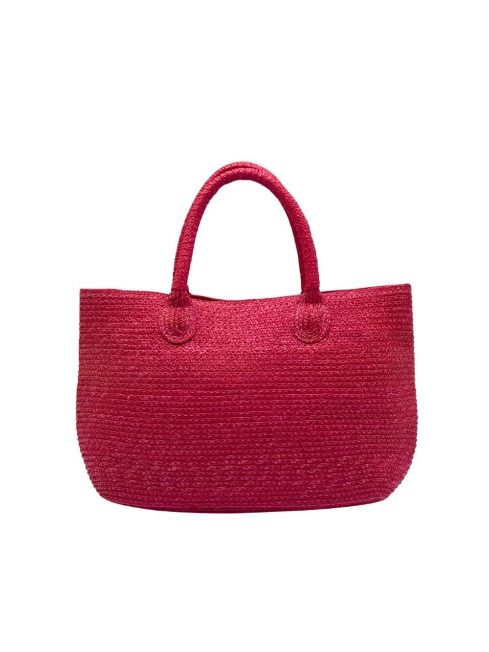 Charter Club Classics Hot Pink Straw Tote Bag